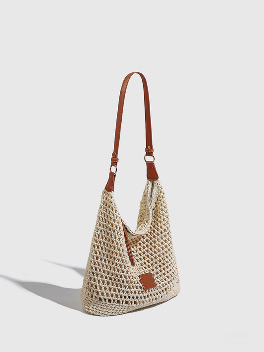 Women's Woven Hollow Bag Beach Bag Shoulder Bag MDA0430H3T