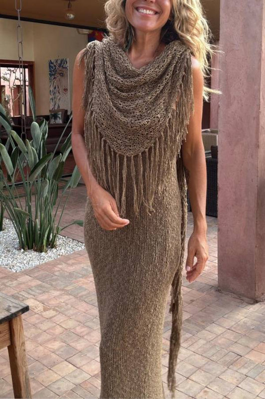 MARIAS taupe, scarf
