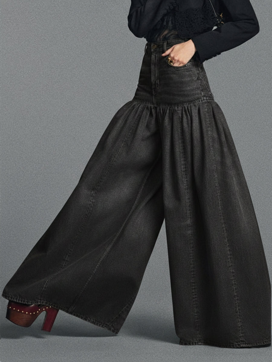 Relaxed Casual Wide-leg Jeans — Comfort Meets Classic Denim