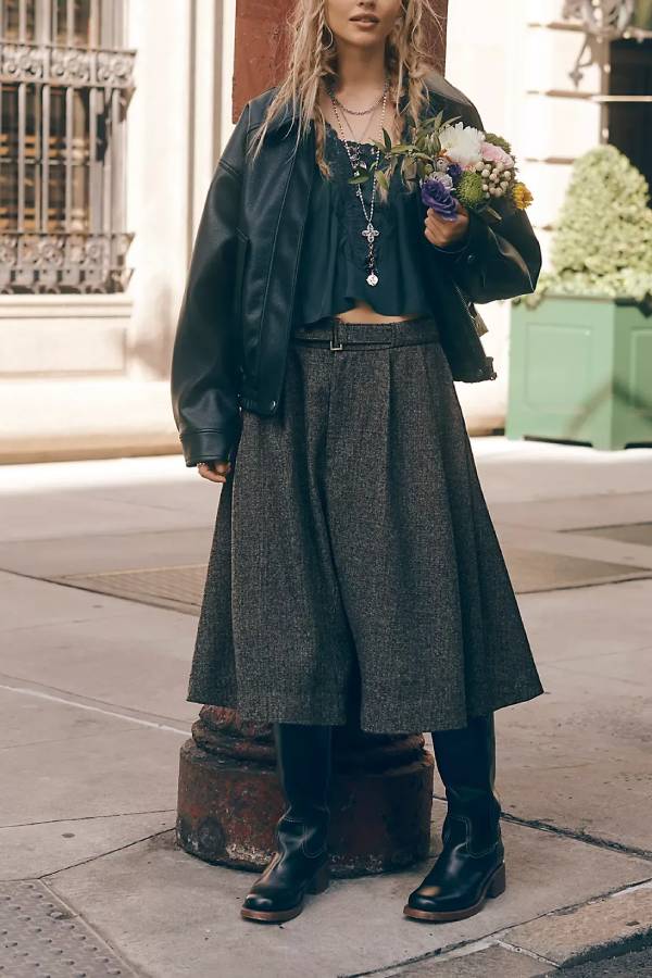 Banded Tulip Cropped Trousers