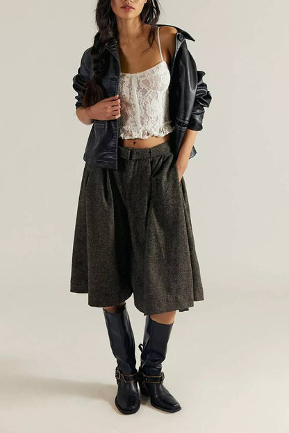 Banded Tulip Cropped Trousers