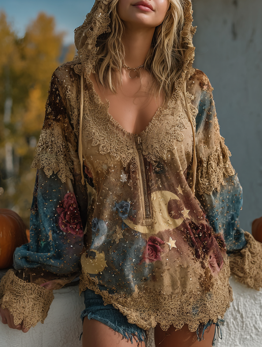 Autumn Long Sleeve Patchwork Contrast Color Sweatshirt 2026