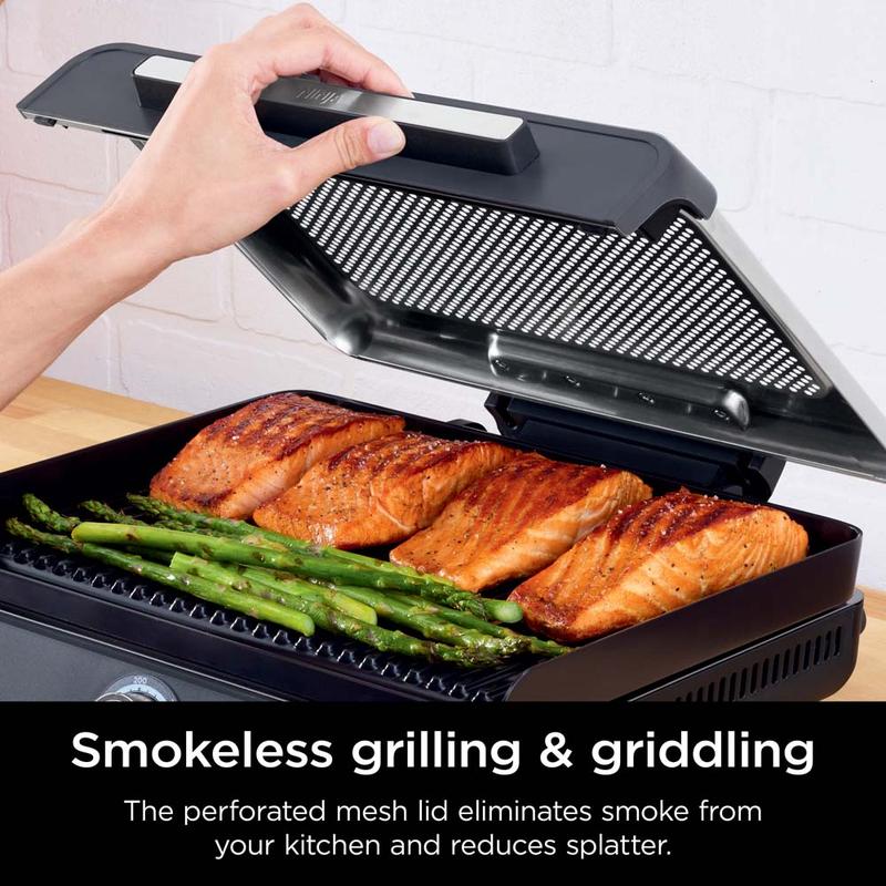 🥩🍗Smokeless Indoor Grill & Griddle
