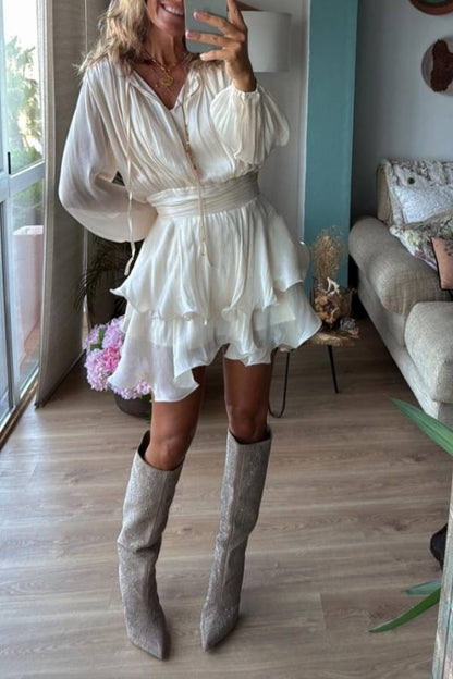 EMA beige, short dress