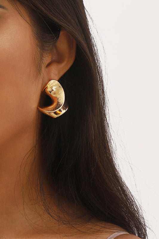 Asymmetrical Textured Earrings