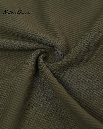 Round Neck Ribbed Tank Top With Bra Pads