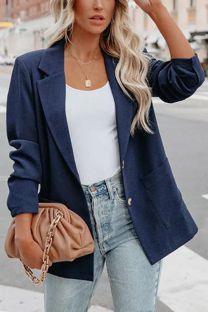Effortless Dreaming Pocketed Blazer