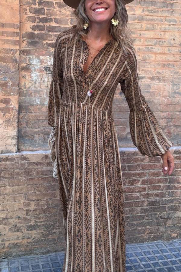 DESIRE camel, long dress