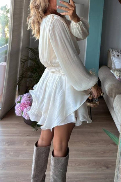 EMA beige, short dress