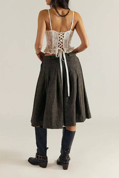 Banded Tulip Cropped Trousers