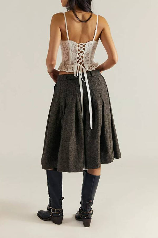Banded Tulip Cropped Trousers