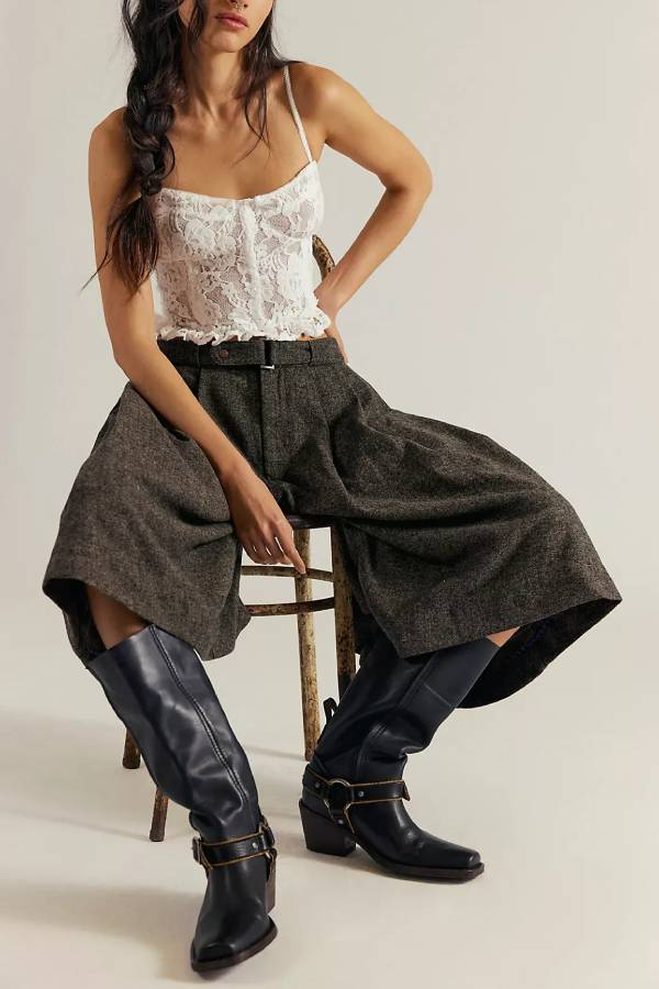 Banded Tulip Cropped Trousers