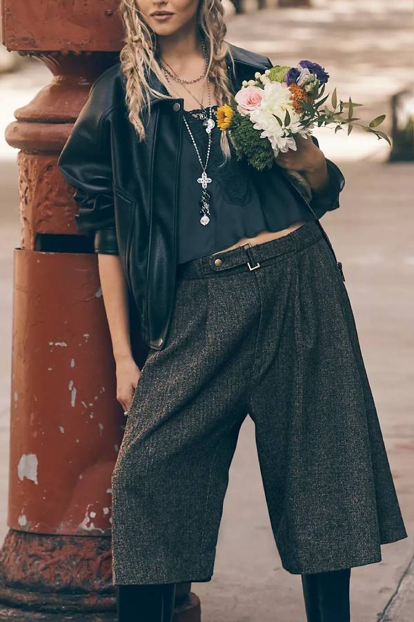 Banded Tulip Cropped Trousers