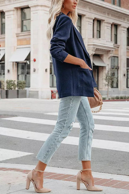 Effortless Dreaming Pocketed Blazer