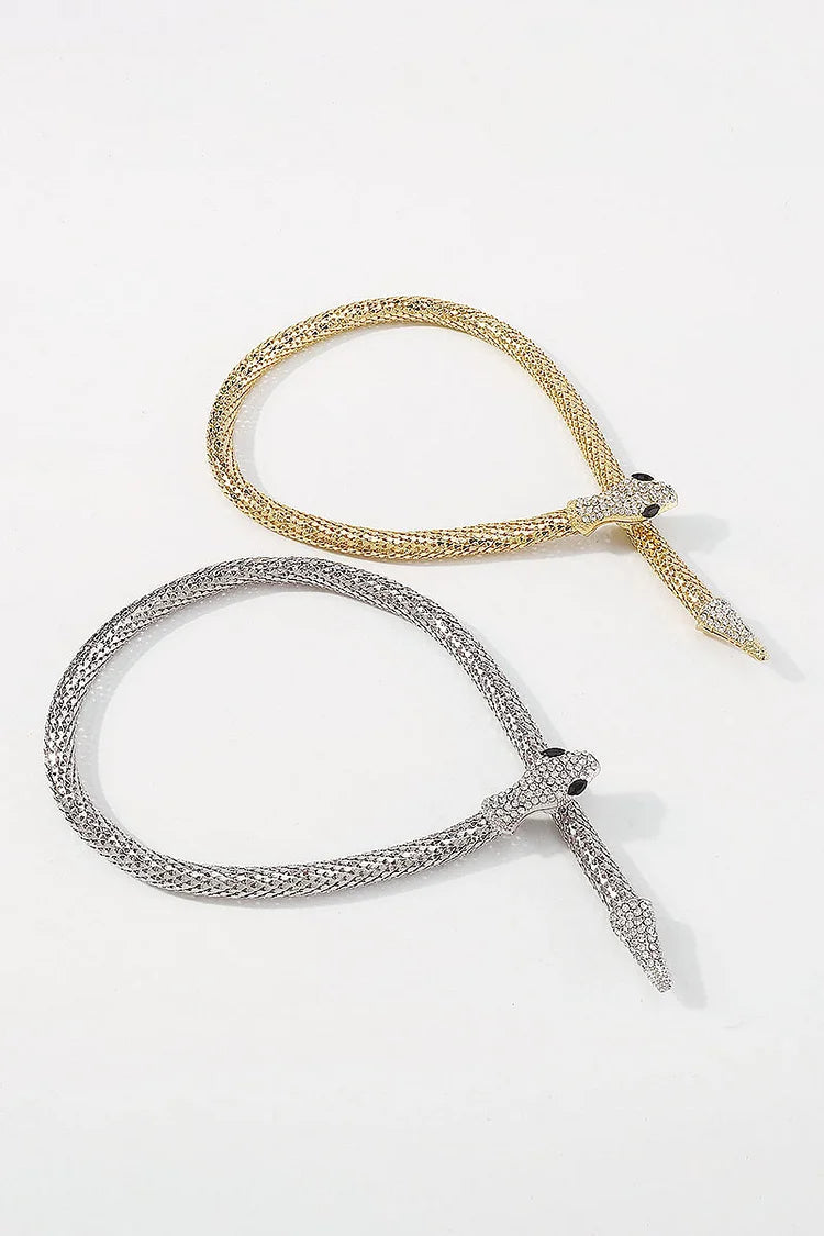 Fashion Rhinestone Snake Alloy Necklace
