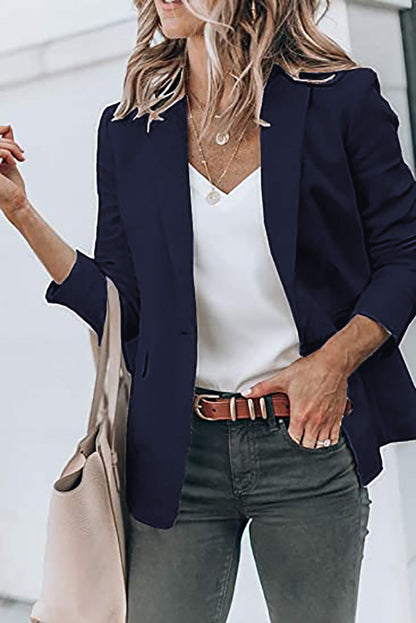 Casual Turndown Collar Coat