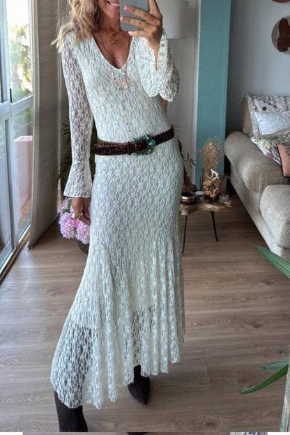 ASTER bone, long dress