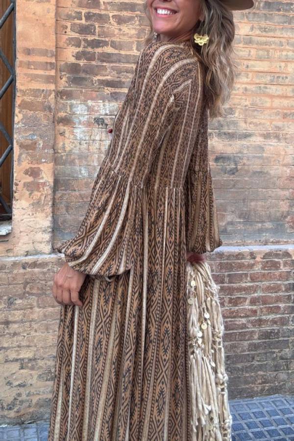 DESIRE camel, long dress
