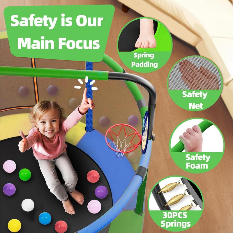 Mini Round Trampoline for Kids