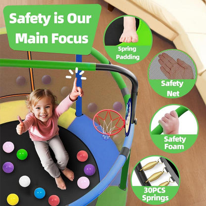 Mini Round Trampoline for Kids