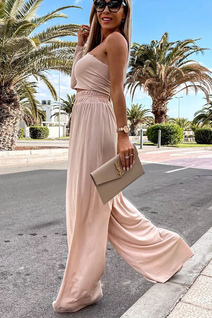 Desert Dancer One Shoulder Wide Leg Pants Suit