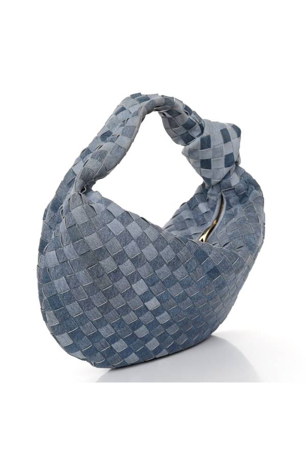 Denim Woven Tote Bag