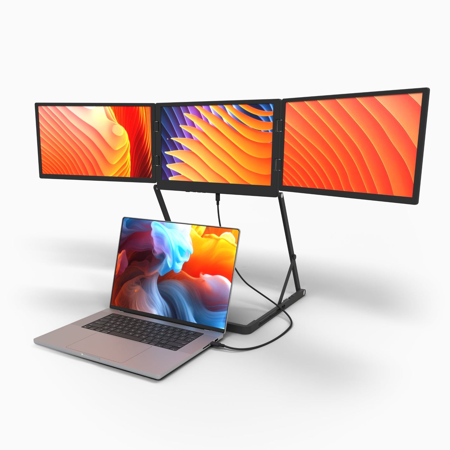 Triple 4K Screens in One Portable Package