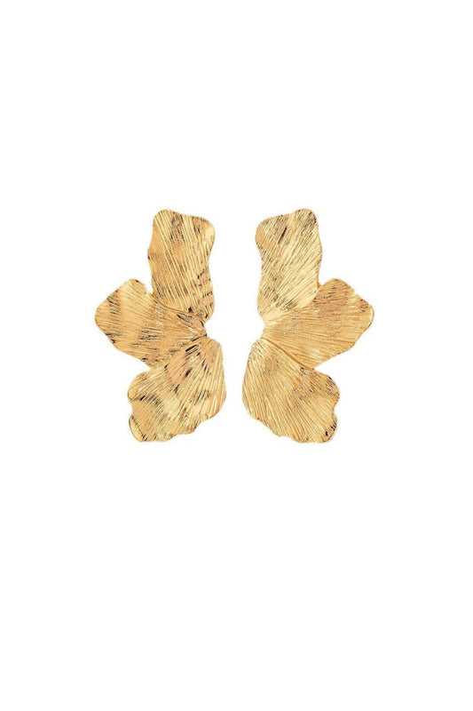 Half Flower Design Earrings