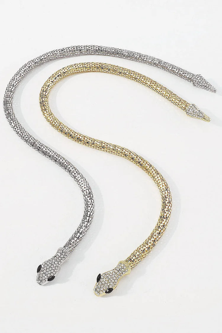Fashion Rhinestone Snake Alloy Necklace