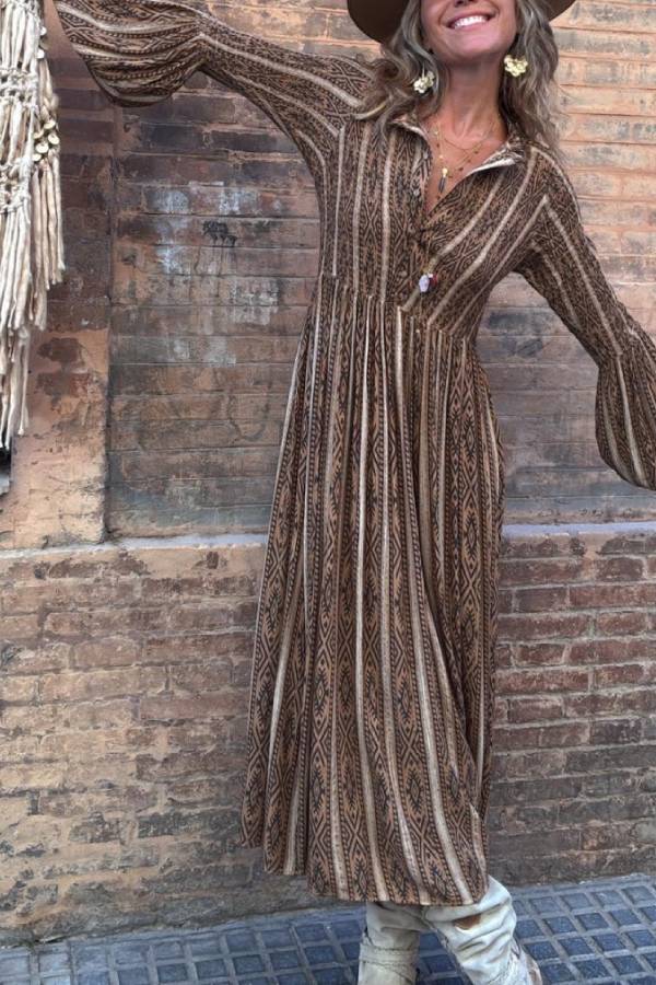 DESIRE camel, long dress