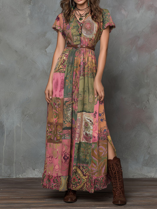 Country Concert Outfit Retro Music Festival Summer Dress
