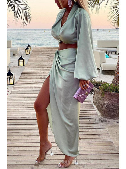Design Sense Solid Color Suit