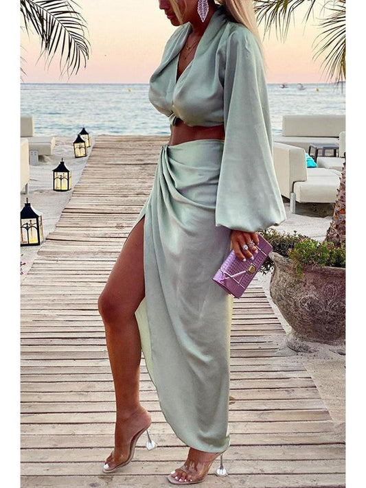 Design Sense Solid Color Suit