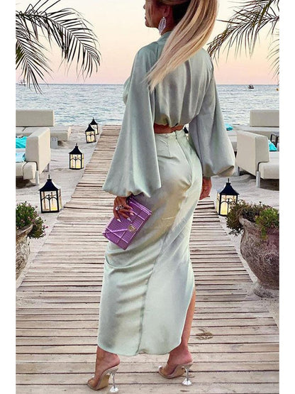 Design Sense Solid Color Suit