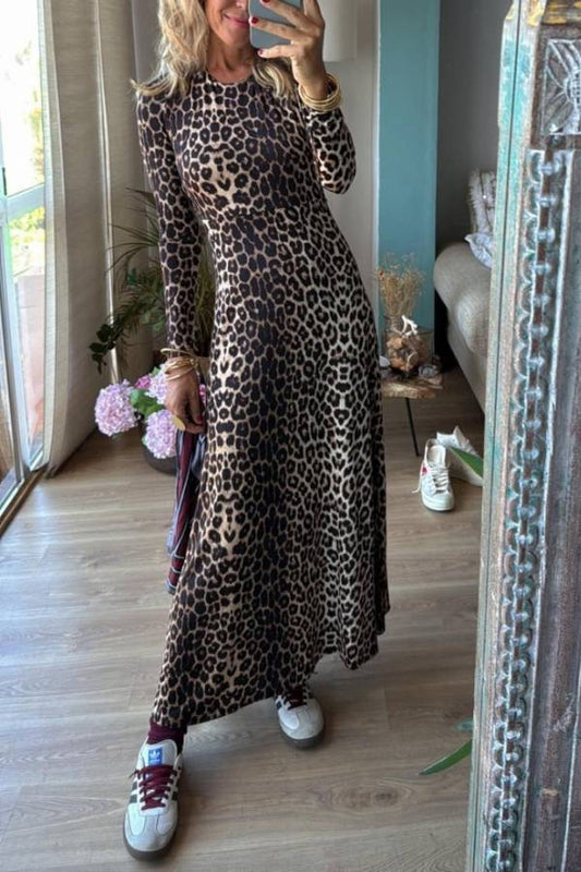 DUPIN leopard, long dress