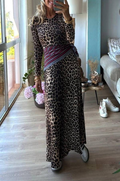 DUPIN leopard, long dress