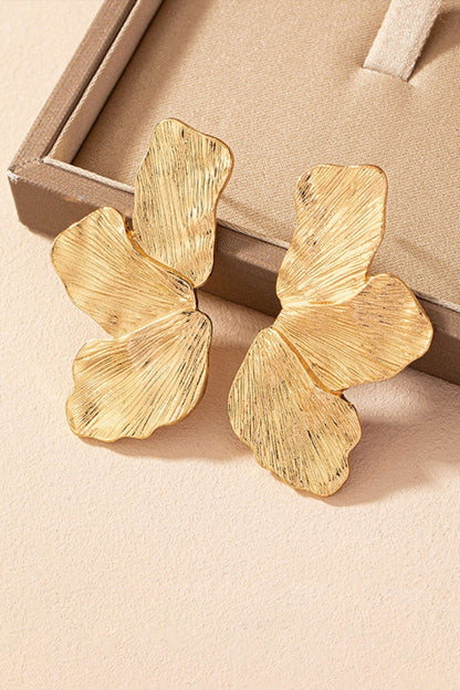 Half Flower Design Earrings