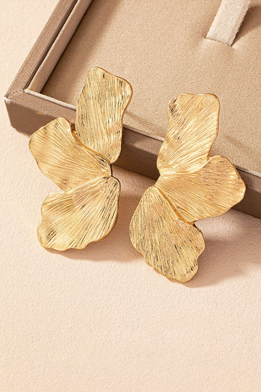 Half Flower Design Earrings