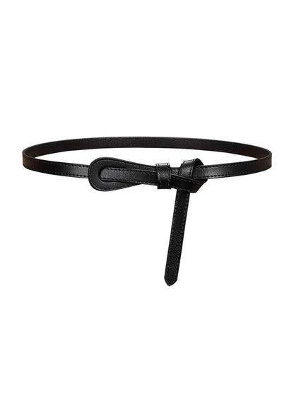 Women's Fashionable Imitation Leather Thin Belt MDA0175H2Y