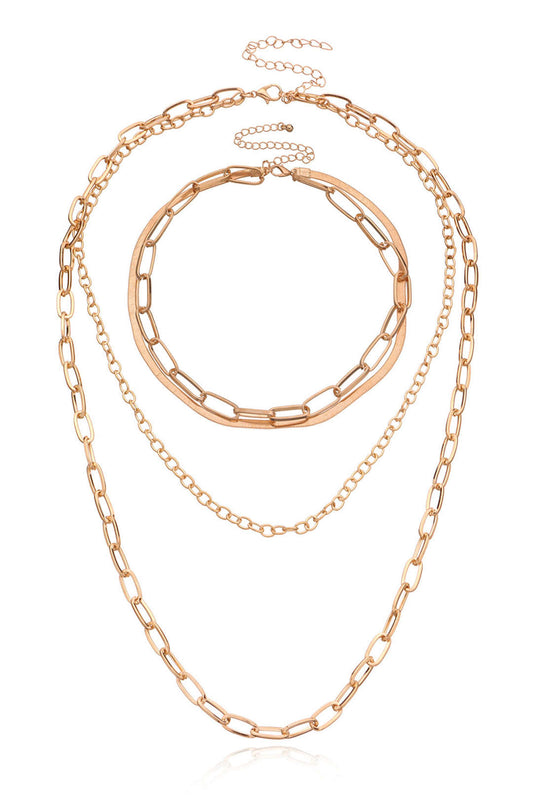 Double Layered Chain Necklace