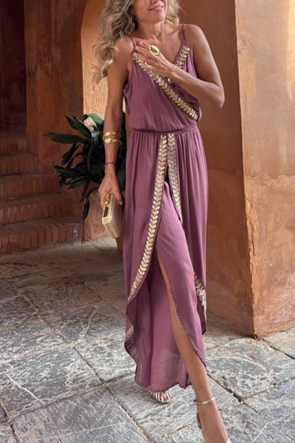 HILARIO long jumpsuit, dusty rose
