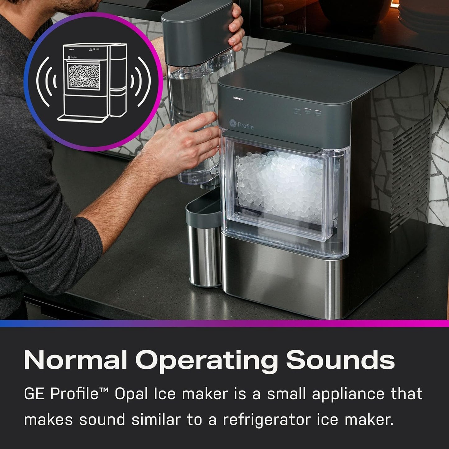 Chewable Crunchable Countertop Nugget Ice Maker