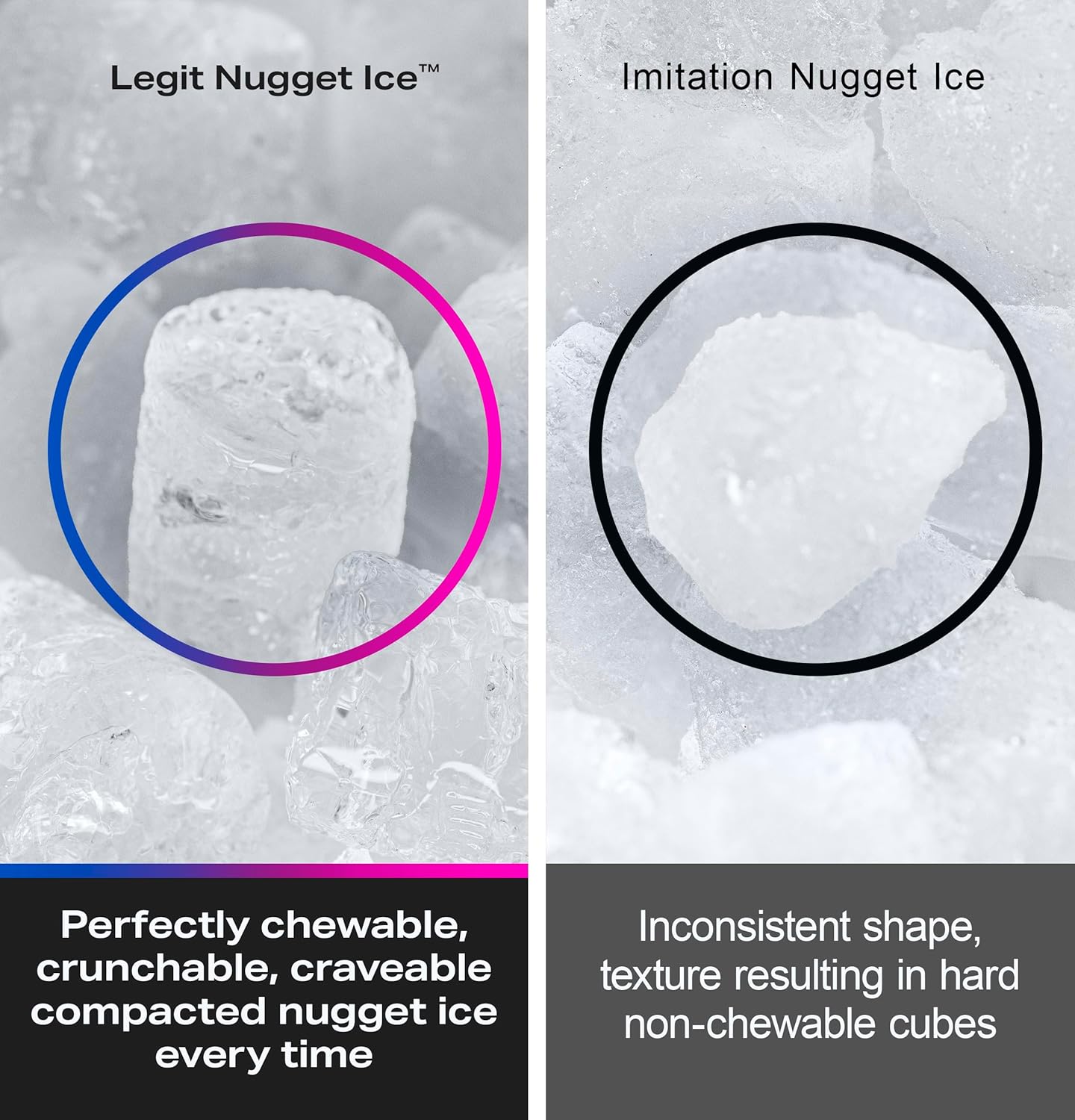 Chewable Crunchable Countertop Nugget Ice Maker