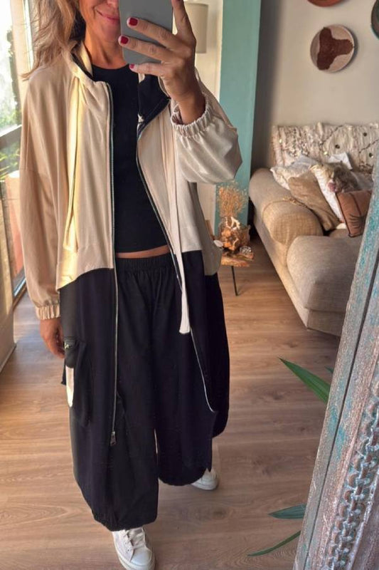 MAGALI beige/black, sweatshirt