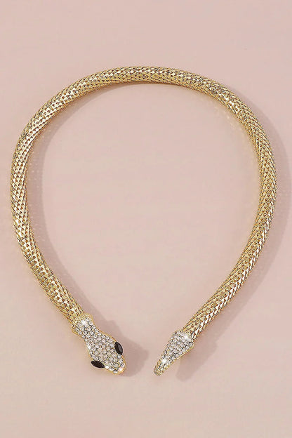 Fashion Rhinestone Snake Alloy Necklace