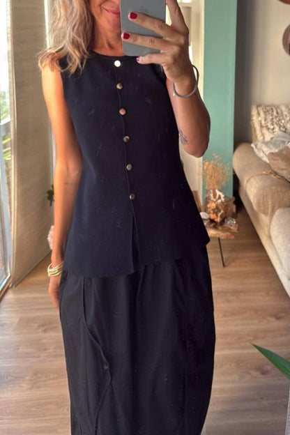 DANI black, closed vest