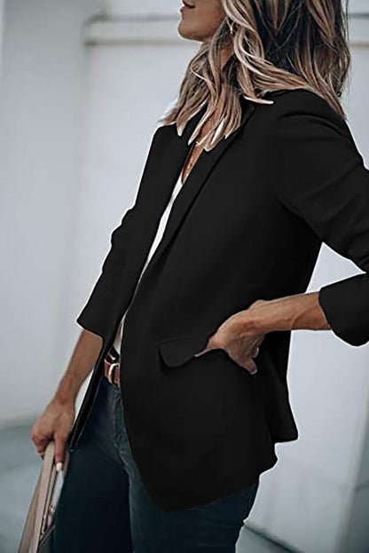 Casual Turndown Collar Coat