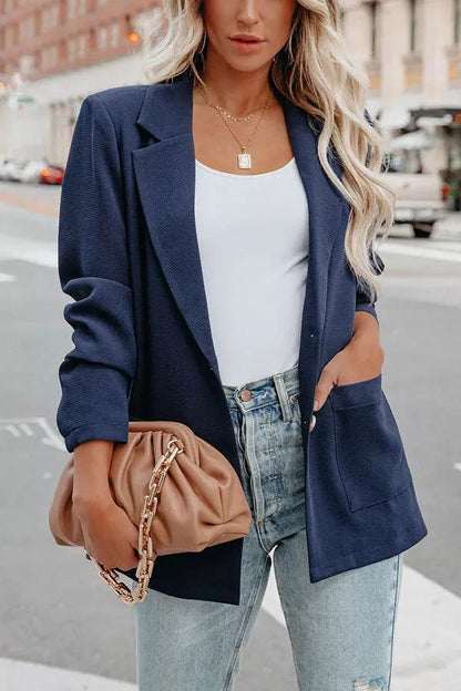 Effortless Dreaming Pocketed Blazer