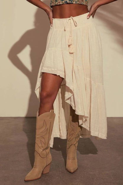 Harmonic High Low Maxi Skirt