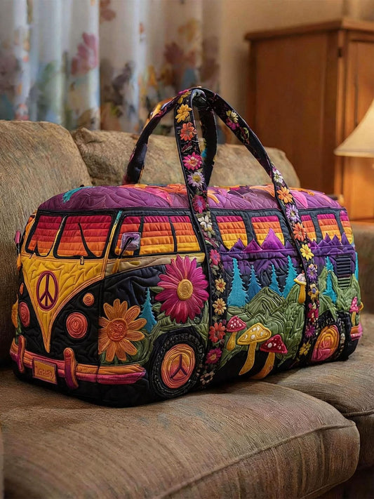 ✨Hippie Van Quilted Duffle Bag